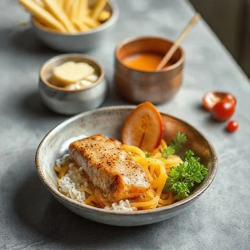 Dessert sphere revealing intricate interior